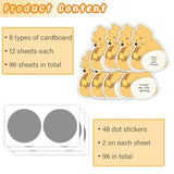 96Pcs Winnie Baby Shower Decorations, Winnie Baby Shower Games Scratch Off,Babe Party Game Gifts For Winners,Poop Scratch Off Lottery Tickets