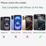 Battery Case For Iphone 16 Pro Max, Upgraded 12000Mah Battery Pack Rechargeable Charger Case With Wireless Charging Compatible For Iphone 16 Pro Max (6.9 Inch) External Battery Charging Cover (Black)