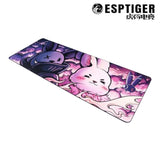 Mouse Pads Sheshejia (1200 X 450 X 4Mm) Extended Size Water (Liquid) Repellent Extra Large Gaming Mousepad (Deskmat) - Multi-Color Double Rabbit Bunny Design