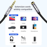 Trrs Headphone Extension Cable,4 Pole 3.5Mm Stereo Jack Male To Female Aux Extension Cable,Audio Extension Cable For Headphones/Microphones/Tablets/Computers/Ps4 And More (8Ft), Grey