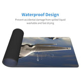 U.S. Air Force F-22 Raptor In The Sky Mouse Pad, 31.5 X 11.8 In Rubber Base Mouse Pad With Stitched Edges For Office Home