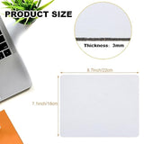 30 Pcs Sublimation Mouse Pad Blanks, White Mouse Pad For Heat Press Printing, Rectangular Sublimation Blanks Mousepad For Heat Transfer Crafts, With Non-Slip Rubber Base, 22 X 18 X 0.3Cm