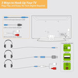 20Ft Extra Long Cord Headphones For Tv & Pc With Volume Control, Wired Tv Headset With Extension Cable, 3.5Mm Aux Jack With Usb & Rca Adapters For More Tvs, Senior Friendly