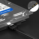 6 Pack 90 Degree Right Angle Sata Iii 6.0 Gbps Cable (Sata 3 Cable) With Locki