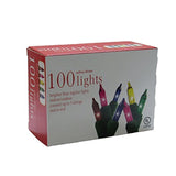 Holiday Pride Multi Color Christmas Lights With Green Wire - 100 Count Multicolor Christmas Tree Lights (22.5 Feet) - Wa