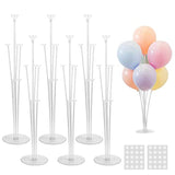6 Sets Balloon Stand Kit, Balloon Sticks With Base Birthday Graduation Party Decorations Wedding