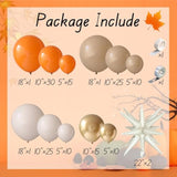Fall Balloon Arch Kit: Orange, Blush, Gold - 148 Piece Party Decor