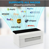 2054N Wireless Shipping Label Printer With Usb And Wireless, For Connect To Bluetooth-Enabled Computer Devices, Support Ios, Android & Windows For 4X6 Direct Thermal Labels (Roll & Fanfold)