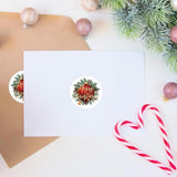 Merry Christmas Stickers - 120 Pcs Red Gold Christmas Gift Stickers, 2'' Round Xams Label Sticker Cards Envelope Seals For Gift Wrapping, Party Favors