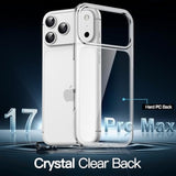 JETech Case for iPhone 17 Pro Max 6.9-Inch, Non-Yellowing Shockproof Phone Bumper Cover, Anti-Scratch Clear Back (Clear)