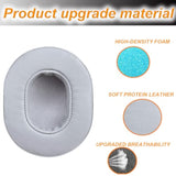 Replacement Ear Pads For Skullcandy Venue Wireless Anc, Headphones Ear Cushions Covers For Skullcandy Crusher Wireless/Evo/Hesh Anc/Evo/Crusher Anc Headset Accessories Ear Cups-Black. (Light Gray)