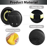 Replacement Ear Pads Cushions For Jabra Evolve2 65 (65Ms 65Uc Usb)/Evolve2 40 (40Uc 40Ms Usb)/Elite 45H Headset (Black)