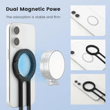 Magnetic Phone Tripod Foldable Aluminum Mini Tripod for i-Phones, Magnetic Pocket Phone Tripods Quick Mount Compatible with Mag-Safe for i-Phones