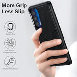 For Motorola Edge 2021 / Motorola Edge 5G Uw Case: Heavy Duty Shockproof Protective Phone Case - Anti-Slip Textured Hard Cover + Soft Silicone Rubber Bumper, Military Armor Case - Black
