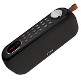 Portable Bluetooth Speaker FM Radio Digital, Support USB/SD Card MP3 Music Player/AUX/REC, Build-in 3000mAh Rechargeable Battery, 10W Powerful