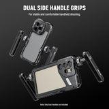 2 Pack Rotatable Side Handle/Top Handle Only for iPhone 16 15 Pro Max S24 S23 Phone Cages, 1/4" Screw & Anti Twist Pin for Phone Stabilizer