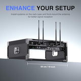 BNC Antenna Kit, Four BNC Connecting Cables 50cm/1.6FT for Front-Mounting Antennas, Compatible with Full-Rack Wireless Systems (ANTK-FR4A)