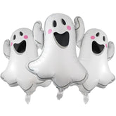 3 Pack 29 Inch Ghost Foil Balloons Spooky Halloween Party Decorations