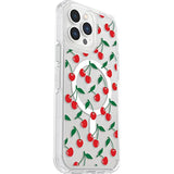 OtterBox iPhone 13 Pro Max and iPhone 12 Pro Max Symmetry Series+ Case - Cherry ON TOP, Ultra-Sleek, Snaps to MagSafe, Raised Edges Protect Camera & Screen