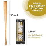 Father'S Day Wrapping Paper Set, 2 Rolls Black And Gold Metallic Matte Solid Color Paper With Curling Ribbon And Gift Bow For Birthday Christmas, Mini Roll 17 Inch X 197 Inch(16 Feet) Per Roll