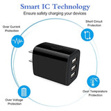 Usb Wall Charger, 2Pack Wall Plug 3-Multi Port Quick Charger Block Cube 3.1A Power Adapter For Iphone 16E 16 15 14 13 12 Pro Max Xs 8 Plus, Ipad, Samsung Galaxy S25 S24 S23 S22 S21/Note20 Ultra