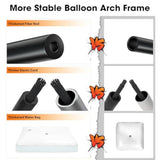 Adjustable 9FTx10FT Balloon Arch Kit Stand for Wedding Baby Shower Birthday Photo Backdrop
