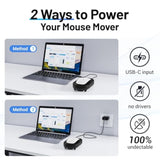 Mouse Jiggler Usb With Countup Timer Lcd, Mouse Mover Jiggler With 3 Realistic