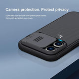 iPhone 14 Pro Max Polycarbonate Protective Case with Camera Cover - Black