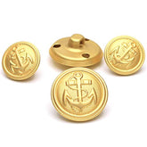 11 Pcs Gold Metal Blazer& Suit Buttons Set -Premium Sewing Buttons For