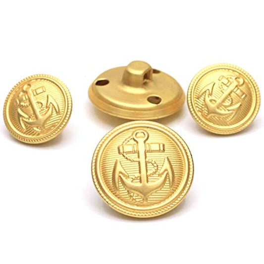 11 Pcs Gold Metal Blazer& Suit Buttons Set -Premium Sewing Buttons For