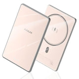 Magsafe Battery Pack 0.27'' 5000Mah Ultra Slim Magnetic Portable Charger Power Bank Support Usb C Pd 20W Fast Charging, Compatible With Iphone 16 Pro Max/15/14/13/12 Mini, Pink