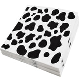 Cow Print Napkins For Party - Farm Animal Cowgirl Baby Shower Cow Themed Birthday Party Supplies