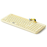 Little Buddy Multi Pairing Wireless Retro Computer Keyboards, Membrane 102 Key