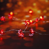 Candy Cane Led String Lights Warm Fairy Lights 6.56Ft 20Led Christmas Lights Decoration For Indoor Outdoor Winter Party