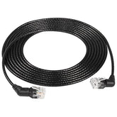 360° Rotation Cat6A Ethernet Cable,Right Angle High Speed 10Gbps 500Mhz Networ