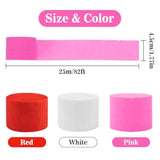 Valentines Streamers - 6 Rolls 492Ft Red And Pink White Streamers For Valentines Day Decorations Mother'S Day Bachelorette Engagement Party Wedding Birthday Girl'S Day Baby Shower Party Decor
