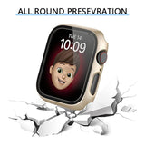 6 Pack Apple Watch 44mm Hard PC Case with Tempered Glass Scratch-Resistant