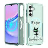 For Samsung Galaxy A16 5G Phone Case - Compatible With Magsafe Women Girls Cute Magnetic Protective Cover Cool Kawaii Girly Unique Cat Heavy Duty Shockproof Design For Samsung A16 5G Case