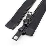 2Pcs #5 32 Inch Two Way Separating Jacket Zipper For Sewing Jacket Coa