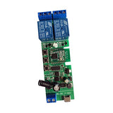 2 Channel 5V 12V Zigbee Smart Relay Switch,Adjustable Self Lock And Momentary Interlock Working Mode,Works With Tuya Ewelink Zigbee Gateway, Alexa, Google Home (Zigbee Hub Required)