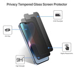 ProCase 2 Pack Privacy Screen Protector for iPhone 16e / 14/13 / 13 Pro 6.1", Tempered Glass Film Guard for iPhone 2025 2022 2021 6.1 Inch