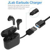 Usb Wall Charger Adapter Charging Cable For Jlab Go Ai Pop/Sport, Epic Air Sport Anc, Charging Cord For Jbuds Air/Sport/Executive/Pro/Play Gaming/Anc Wireless Bluetooth Earbuds Case Adapter