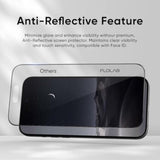 Nanoarmour Onetime Pro For Iphone 16 Pro Max Privacy Screen Protector, Anti-Reflective, Infinity Edge-To-Edge, Anti-Spy Tempered Glass, Reinforced Edges, Smooth, Easy Install, Dust-Free