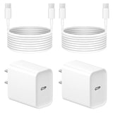 Iphone 16 15 Charger Fast Charging - 2 Pack 20W Usb C Wall Charger Block With 6Ft Type C Cable Compatible With Iphone 16/16 Pro/16 Pro Max/16E, Iphone 15, Ipad Pro, Air 5/4, 10Th?White?