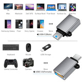 Usb C To Usb Adapter 10 Pack,Usb C To Usb A Adapter,Type C To Usb Converter,Usbc Adapters For Macbook,Imac,Ipad,Samsung Galaxy S20+,Black And Grey