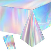 2PCS Iridescent Tablecloths (54"x108") for Undersea Theme Parties