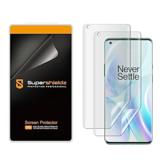 (2 Pack) Designed For Oneplus 8 Pro Screen Protector, High Definition Clear Shield (Tpu)