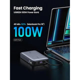 UGREEN 20000mAh 100W Power Bank, Nexode Portable Charger USB C 3-Port PD Fast Charging Battery Pack Digital Display for MacBook, iPad, iPhone 16, Galaxy S24 Ultra, Steam Deck, Dell XPS and More