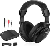 Wireless TV Headphones with Clear Dialog Mode, Enhanced Voice & Spare Battery for Seniors & Hard of Hearing, L/R Balance Volume Control, No Audio