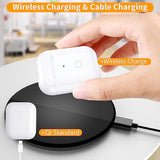 Wireless Charging Case Compatible With Airpods 2Nd And 1St Generation, Replacement Charger Case Only With Bluetooth Pairing Sync Button - White (No Earbuds)